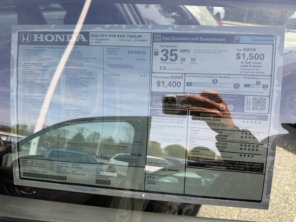 2026 Honda CR-V Hybrid AWD TrailSport