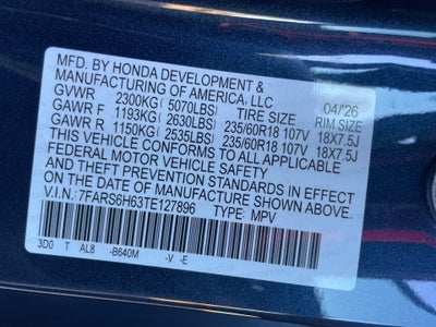 2026 Honda CR-V Hybrid AWD TrailSport