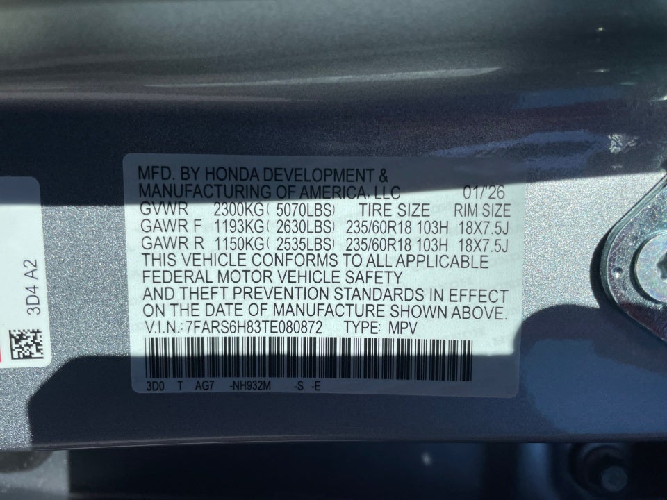 2026 Honda CR-V Hybrid AWD Sport-L