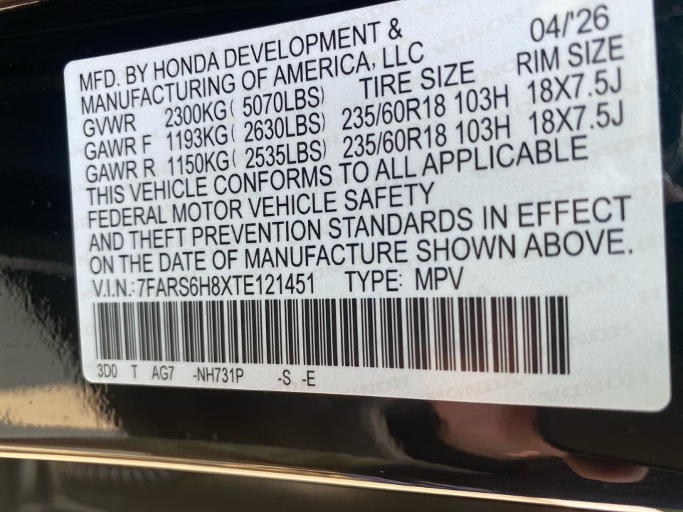 2026 Honda CR-V Hybrid Sport-L