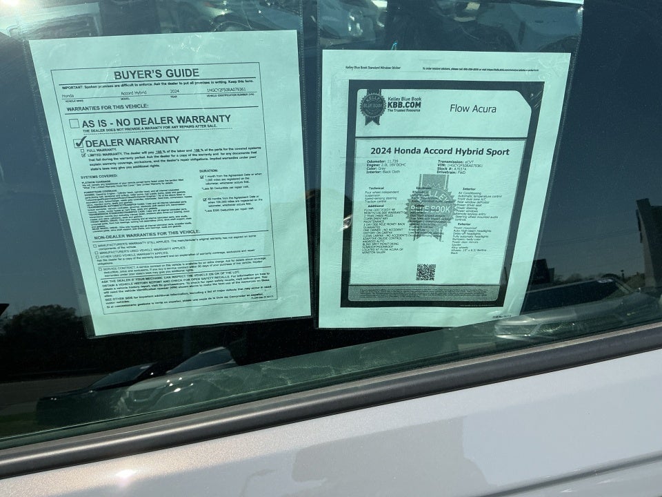 2024 Honda Accord Hybrid Sport