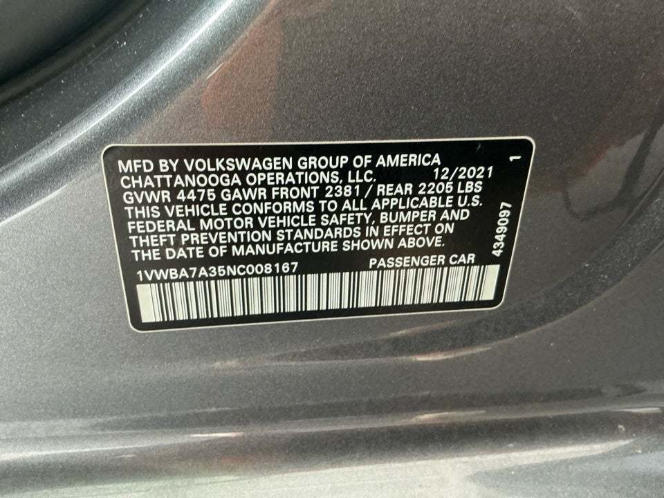 2022 Volkswagen Passat 2.0T Limited Edition