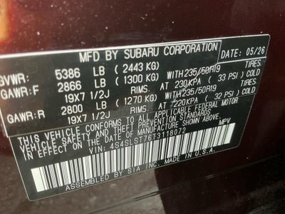 2026 Subaru Forester Touring Hybrid