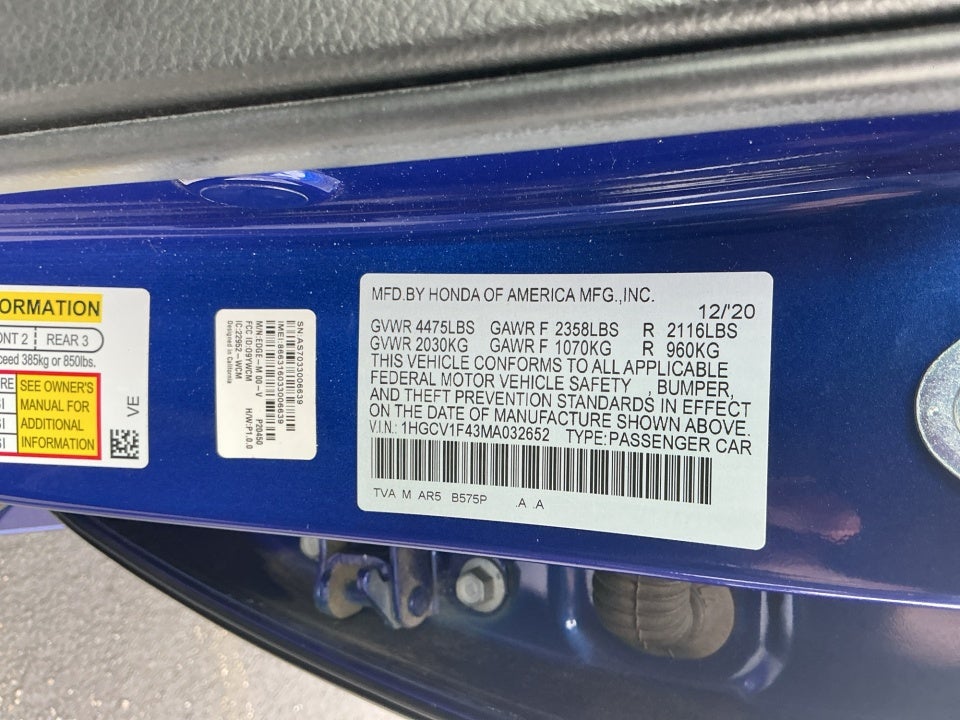 2021 Honda Accord Sport Special Edition