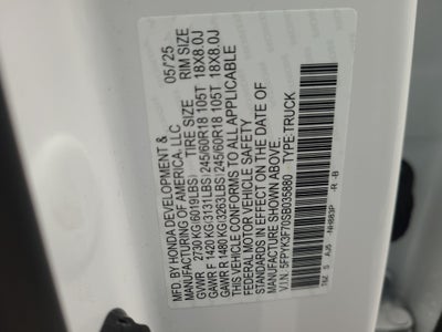 2025 Honda Ridgeline TrailSport+