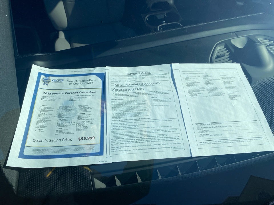 2025 Porsche Cayenne Coupe Coupe AWD