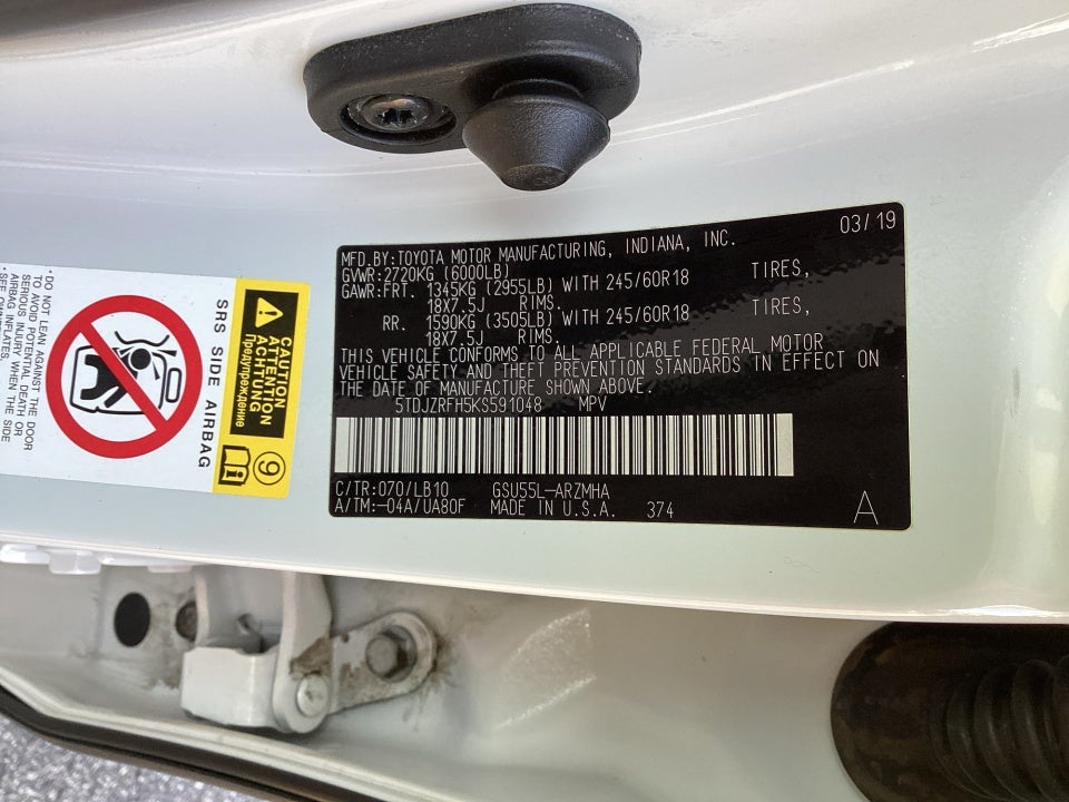 2019 Toyota Highlander XLE