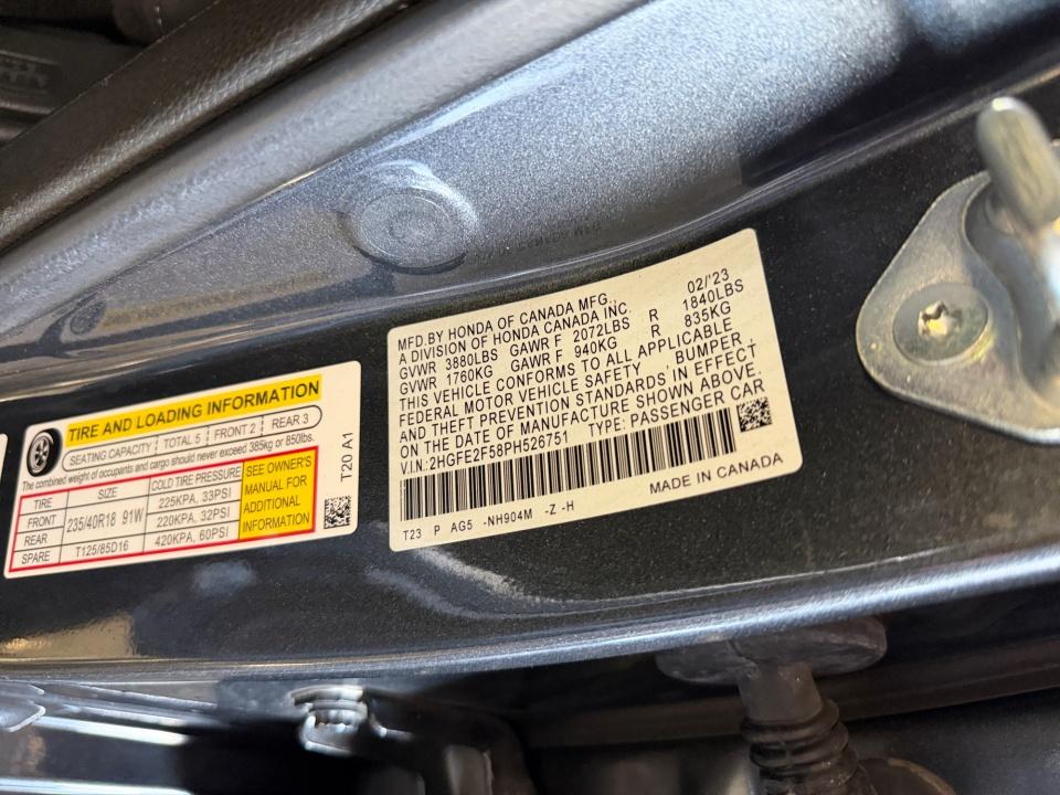 2023 Honda Civic Sedan Sport
