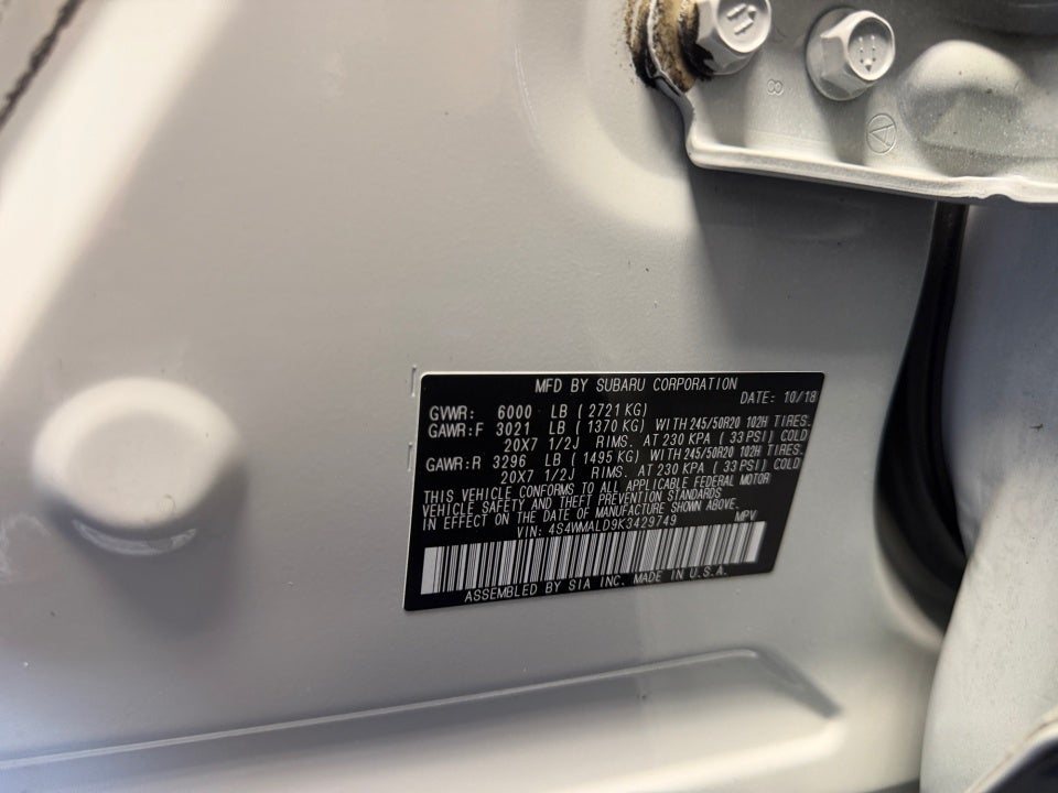 2019 Subaru Ascent Limited
