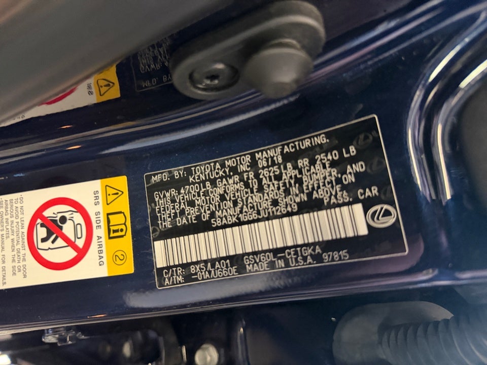 2018 Lexus ES 350 ES 350