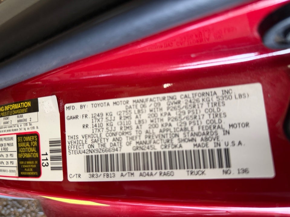 2009 Toyota Tacoma Base V6