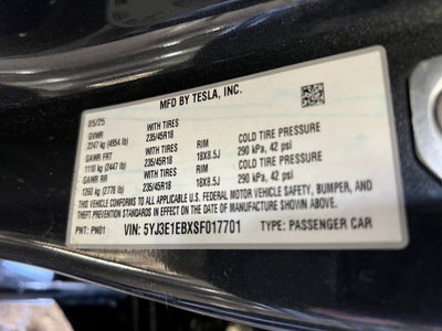 2025 Tesla Model 3 Long Range All-Wheel Drive