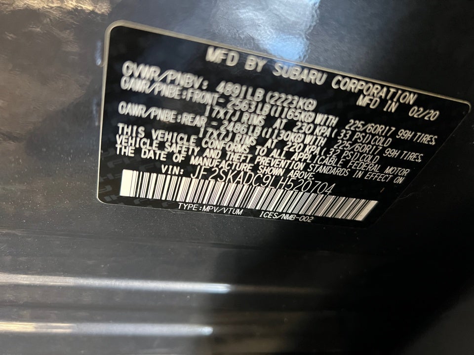 2020 Subaru Forester CVT