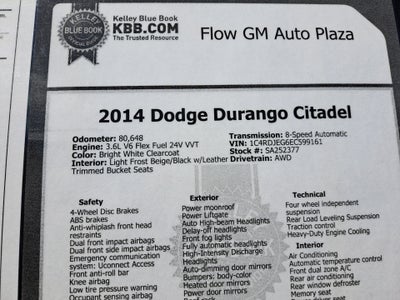 2014 Dodge Durango Citadel