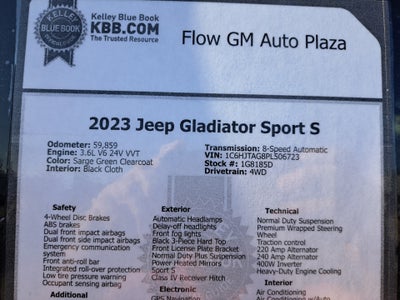 2023 Jeep Gladiator Sport S