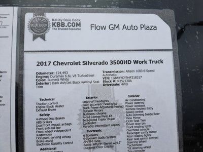 2017 Chevrolet Silverado 3500HD Chassis WT