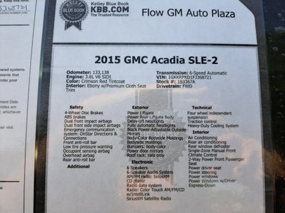 2015 GMC Acadia SLE