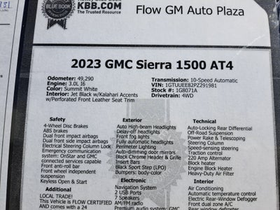 2023 GMC Sierra 1500 4WD Crew Cab Short Box AT4
