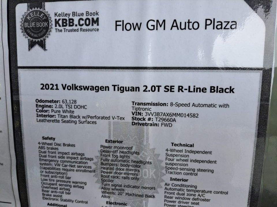 2021 Volkswagen Tiguan 2.0T SE