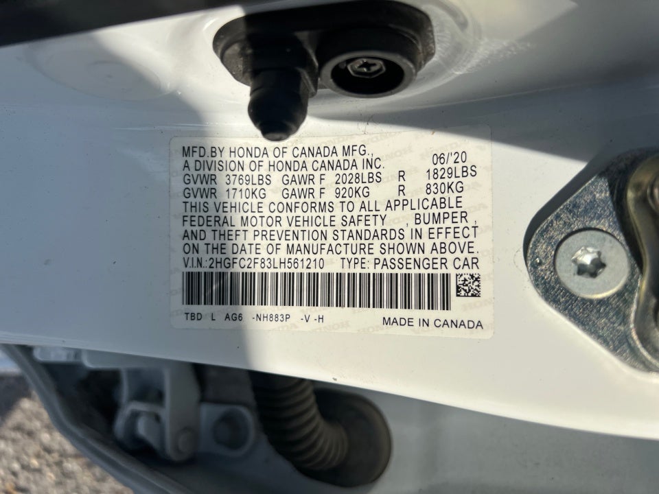 2020 Honda Civic Sedan Sport