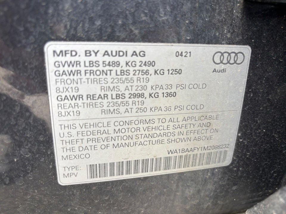 2021 Audi Q5 Premium Plus 45 TFSI quattro S tronic
