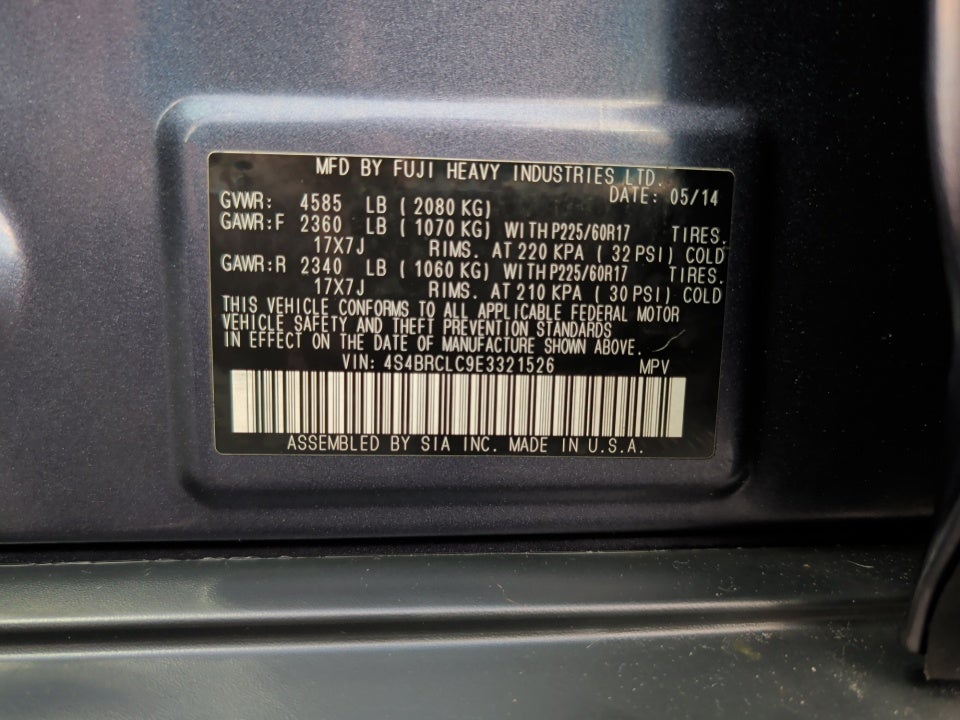 2014 Subaru Outback 2.5i Limited