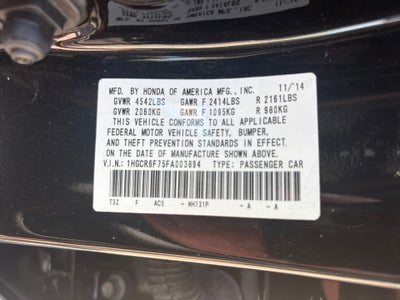 2015 Honda Accord Hybrid Touring