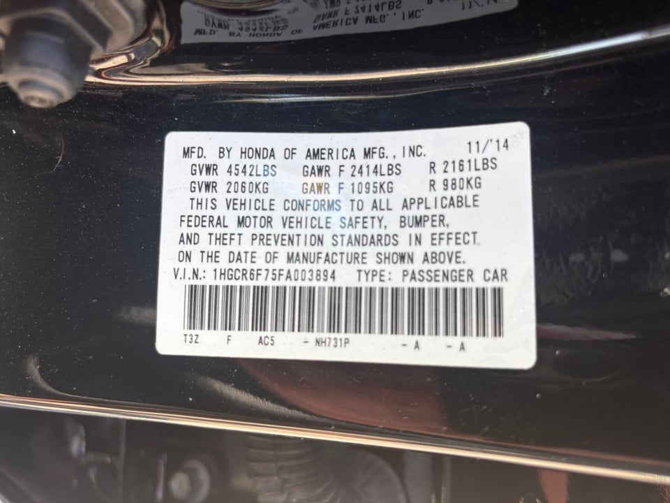 2015 Honda Accord Hybrid Touring