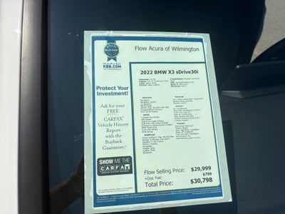 2022 BMW X3 sDrive30i
