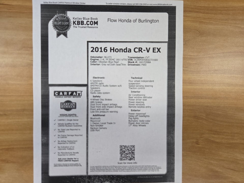 2016 Honda CR-V EX