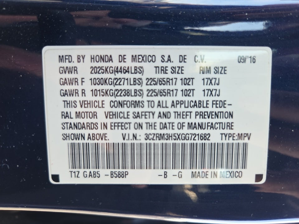 2016 Honda CR-V EX