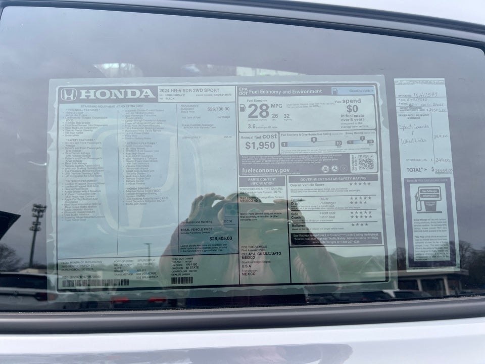 2024 Honda HR-V 2WD Sport