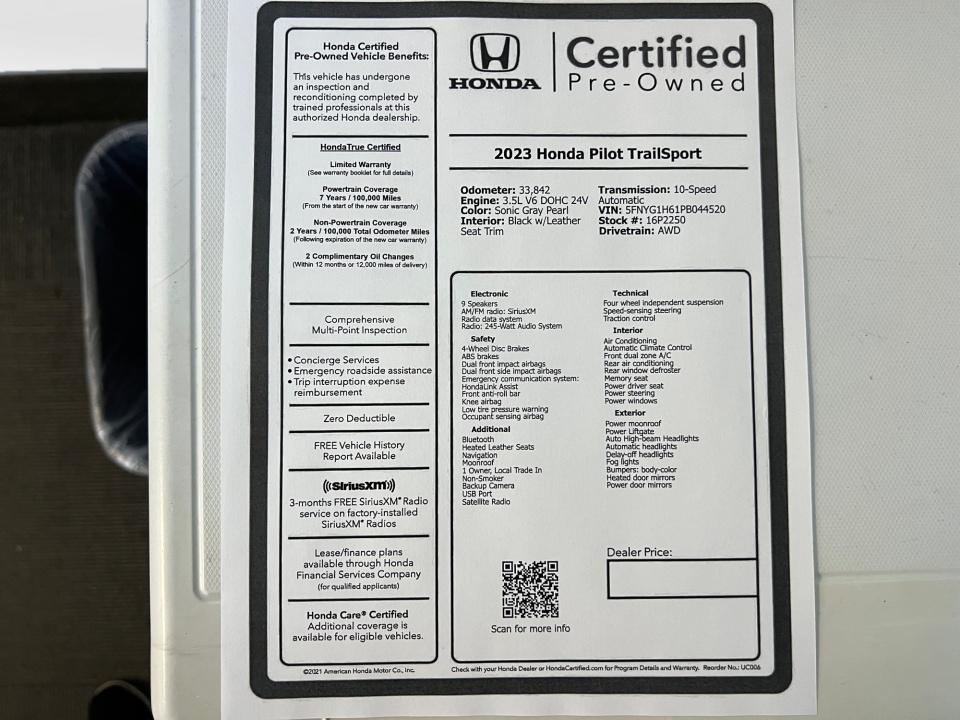 2023 Honda Pilot TrailSport