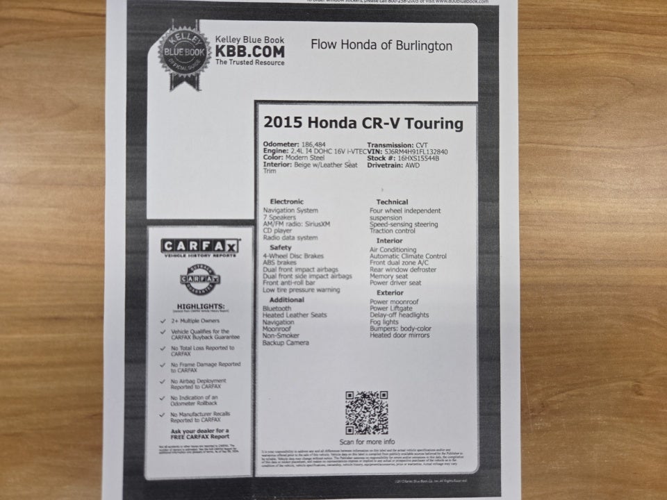 2015 Honda CR-V Touring