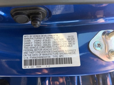 2022 Honda CR-V AWD Touring