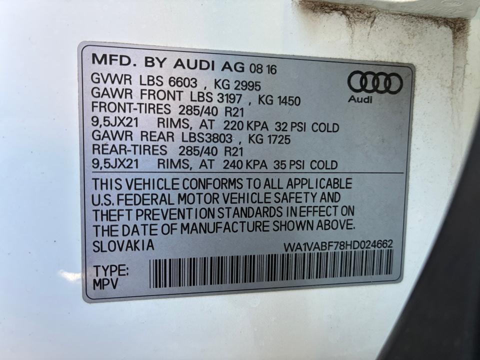 2017 Audi Q7 Prestige