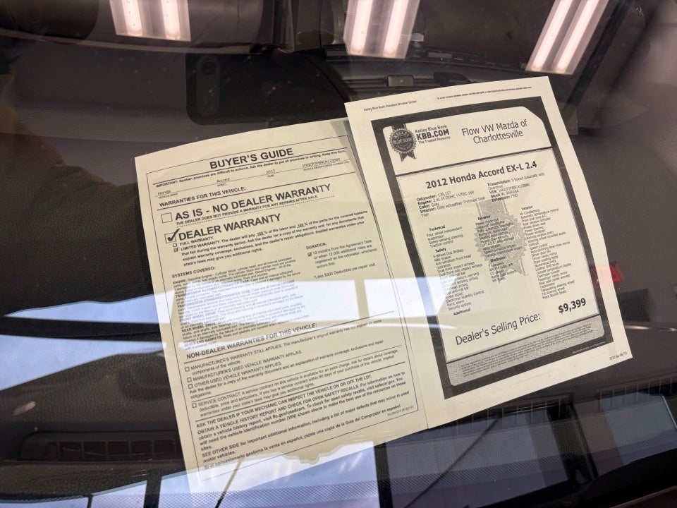 2012 Honda Accord 2.4 EX-L