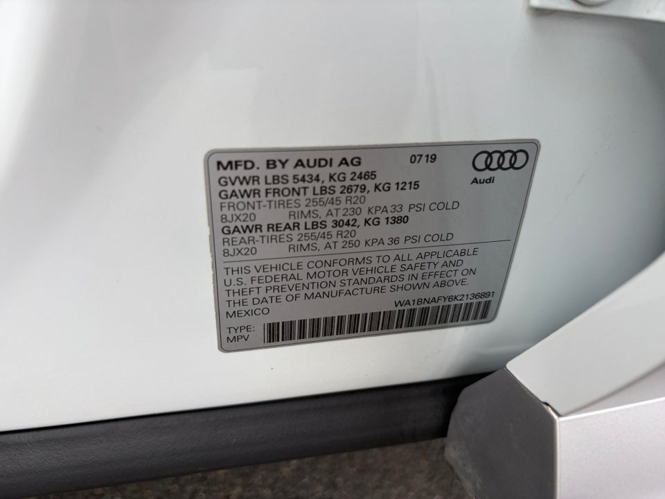 2019 Audi Q5 45 Premium