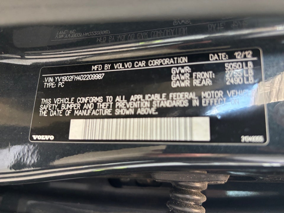 2013 Volvo S60 T6 Platinum