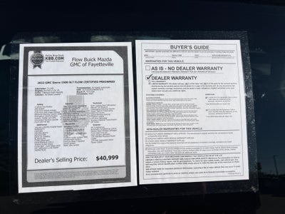 2022 GMC Sierra 1500 4WD Crew Cab Short Box SLT