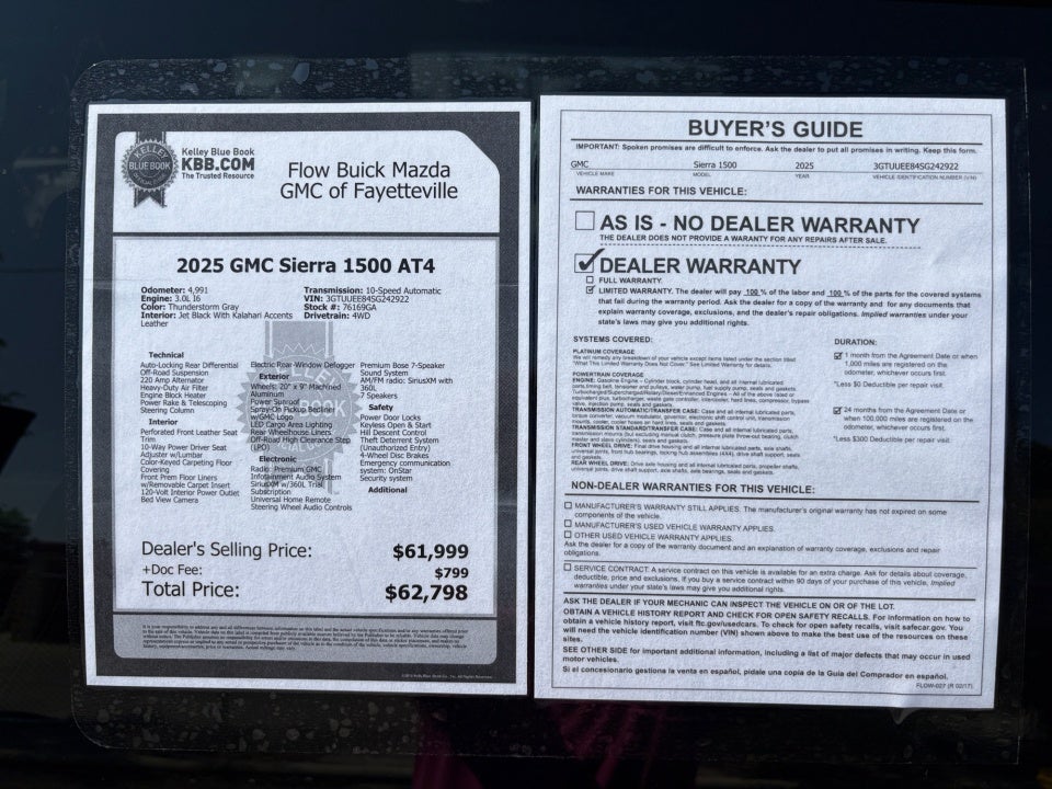 2025 GMC Sierra 1500 AT4