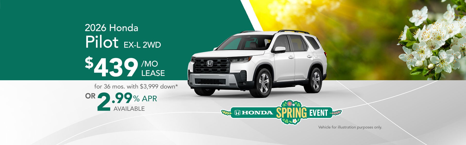 2026 Honda Pilot special offer March 2026